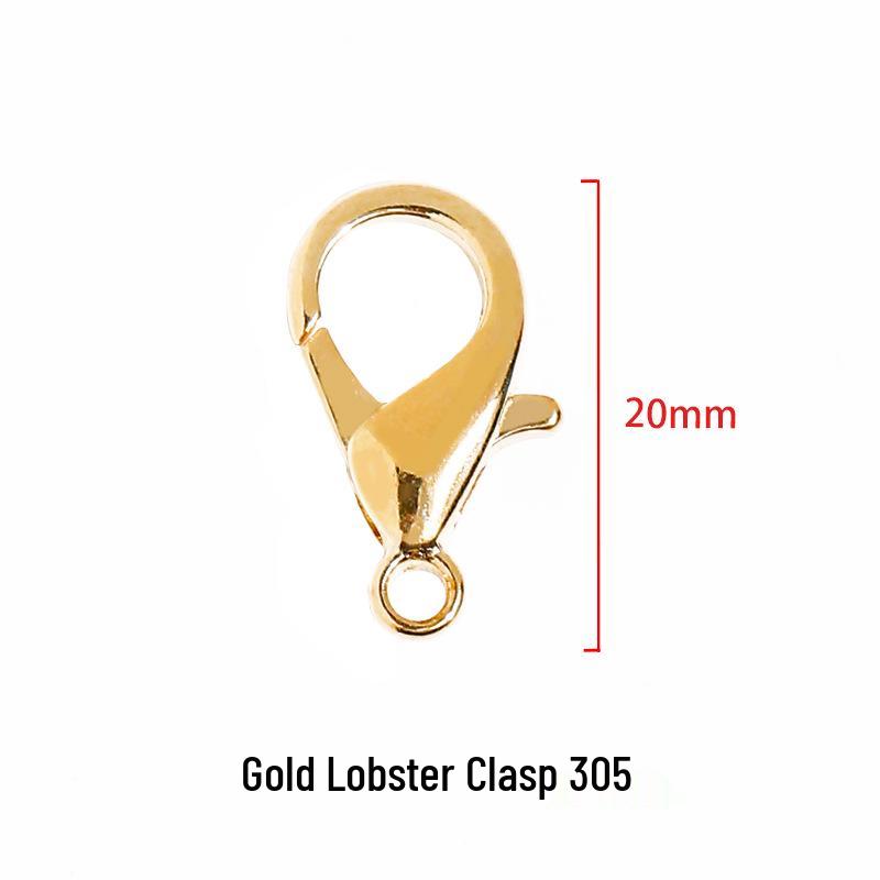 Gold & Silver Metal Lobster Clasp for Handmade Jewelry: DIY Bracelet, Necklace Accessories, Pendant, Spring Buckle