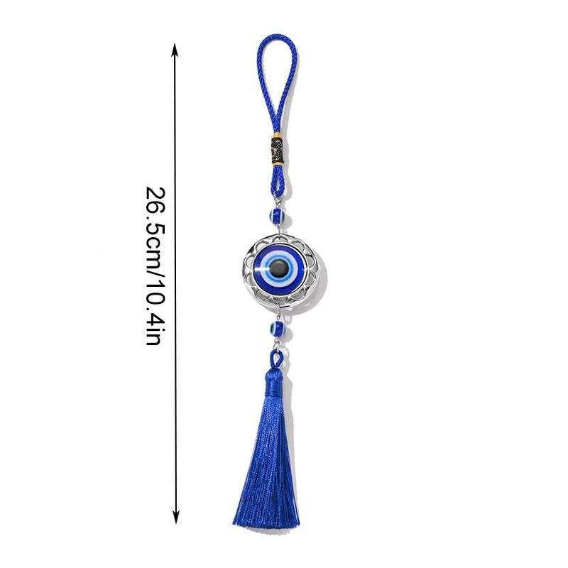 1 шт. Аксессуары для автомобиля Глаз Демона Синие глаза Ретро Брелок-талисман на удачу Подарки Автомобильные украшения Кисточки
