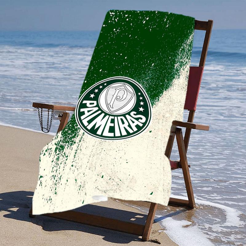 Beach Towel with SE Palmeiras logo Pattern - soft,absorbent,machine washable Lightweight&Modern,swimming,Travel Essentials