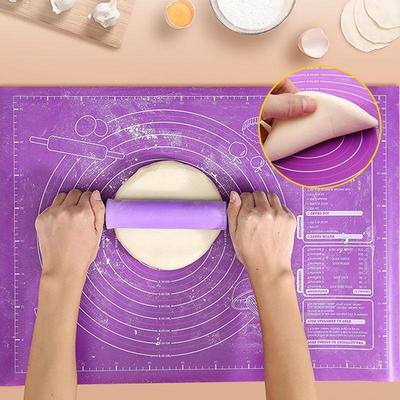 Силиконовый коврик для противня, раскатывающий тесто, помадка, коврик для выпечки, антипригарный коврик для приготовления теста с весами, кондитерские инструменты
