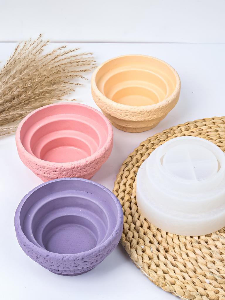 Скандинавская цементная банка для свечей, силиконовая форма, круглая чашка для свечей, бетонные формы для цветочных горшков, коробка для хранения ювелирных изделий, форма из смолы для домашнего декора