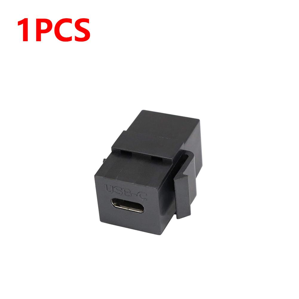 1-3X USB 3.1 Type C Keystone Гнездо-Гнездо Соединитель Вставки Разъем Порт Кабеля Удлинитель для Настенной Панели Розетки