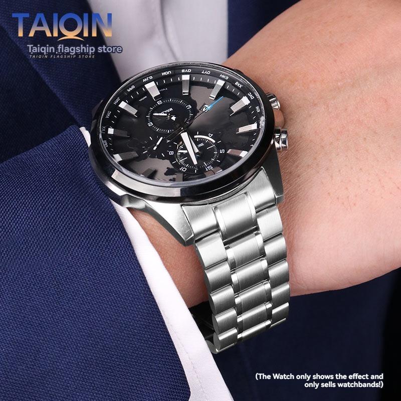 Ремешок из нержавеющей стали Для Casio MTP-1375 EFV-540 500 EFS-S510 EFR-303 Универсальный металлический ремешок для часов 20 мм 22 мм Браслет наручный