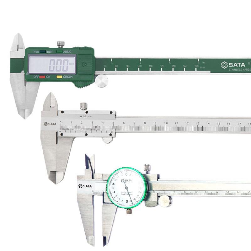 SATA Stainless Steel Dial Caliper - Mechanical Measuring Tool