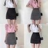Classic Black Half Body Skirt For Women With Zipper Detail For Office And Casual Wear