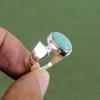 Кольцо с Амазонитом Кольцо из Стерлингового Серебра 925 Пробы Кольцо Ручной Работы Уникальное Кольцо с Драгоценным Камнем Серебряные Украшения Красивое Кольцо Свадебный Подарок Доступно по Размерам Кольца