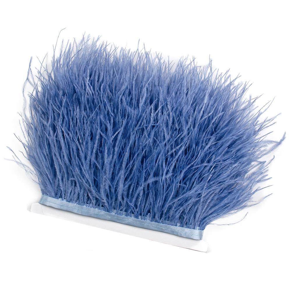 Лента с отделкой из страусиных перьев FeatherWhite 8-10 см Натуральные перья 1/2/5/10 метров Швейные принадлежности для украшения платья одежды Поделки