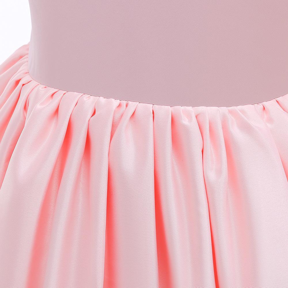 Милое платье-пачка для маленьких девочек, кружевное платье принцессы с цветочной вышивкой для вечеринки в честь 1-го дня рождения, голубая тюлевая одежда для выпускного вечера с бусинами для маленьких девочек