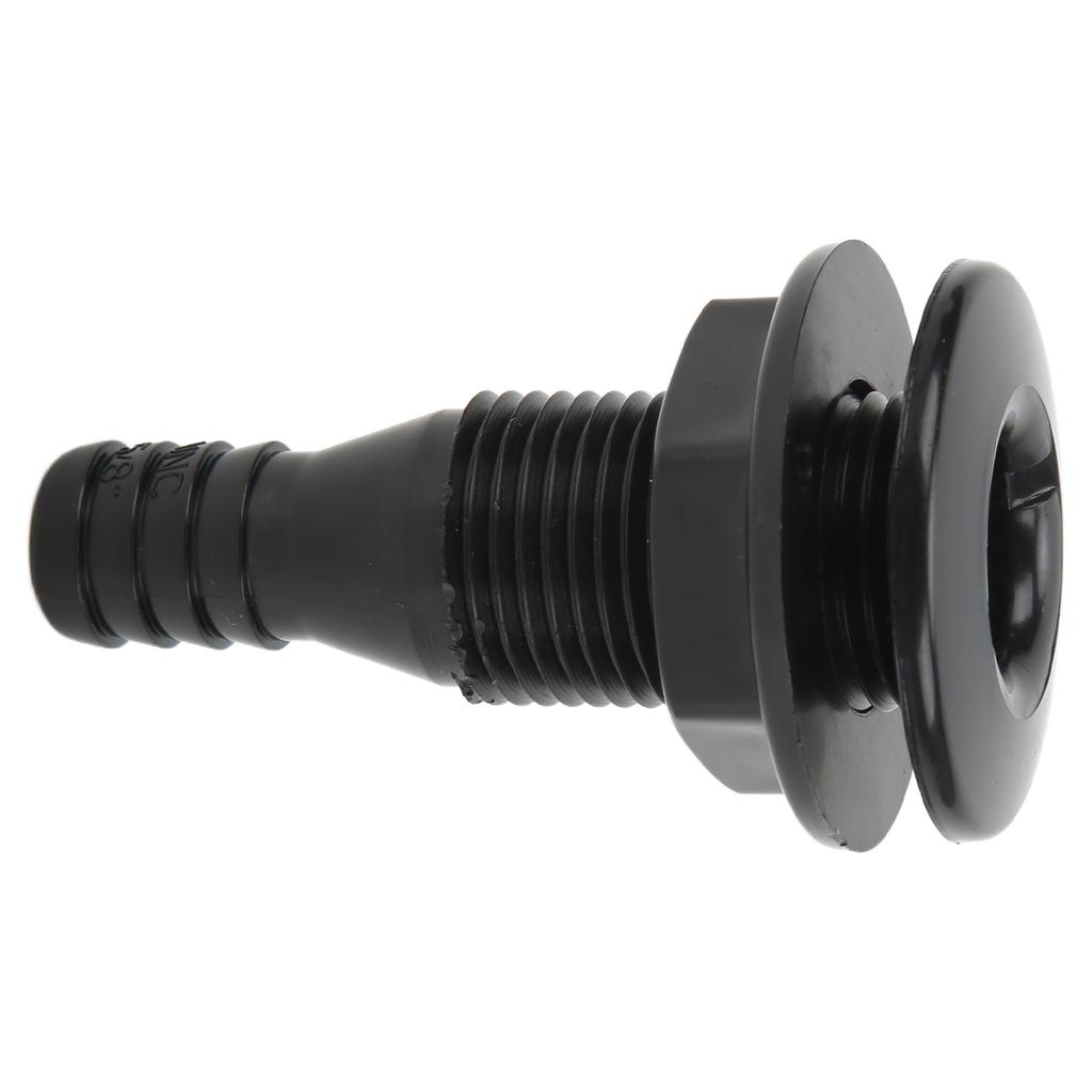 58-дюймовый сквозной фитинг для корпуса, прямой, ударопрочный, ABS, шланговый соединитель, аксессуар для лодок