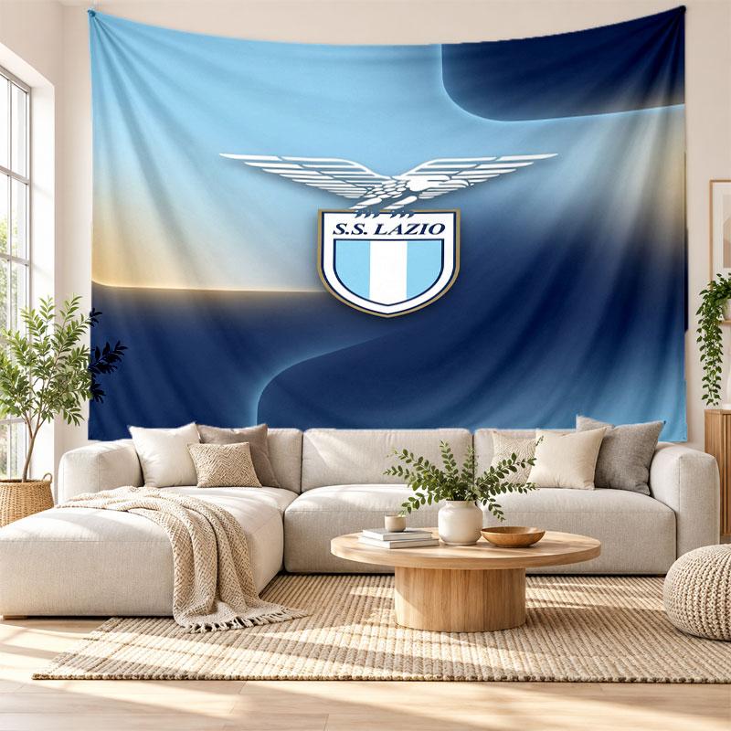 Lazio FC Wall Tapestry, Soft Fabric Wall Hanging, Decorative Backdrop For Bedroom Home Wall Art