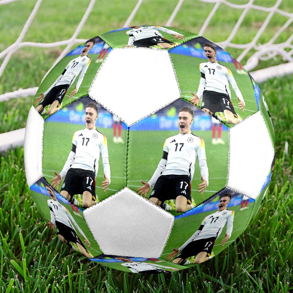 Florian Wirtz size5 Soccer Ball, colorful, suitable for all ages, machine-stitched, PVC material, competition grade,durable and high bounce