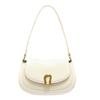Spring women's bag retro shoulder armpit bag premium sense portable messenger semi-round saddle bag