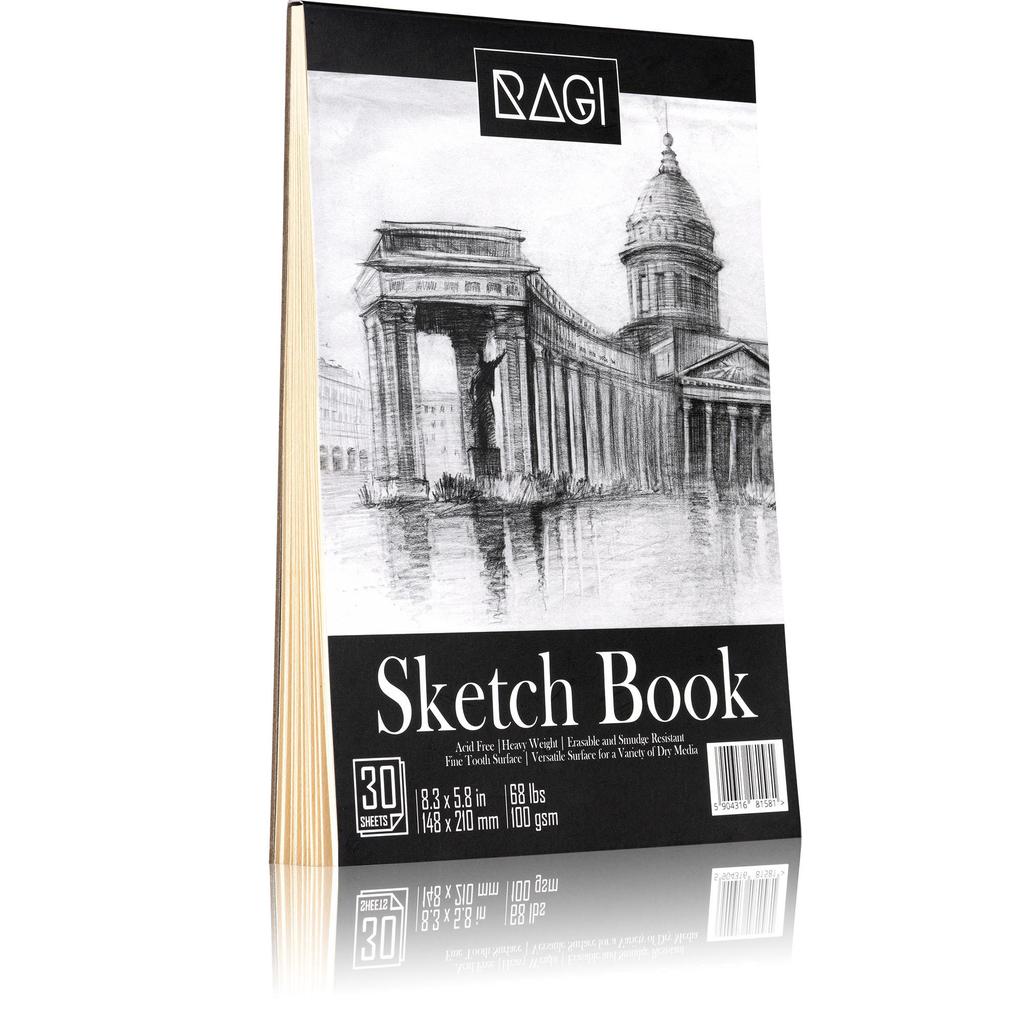 148 цветных карандашей и эскизных карандашей Художественный набор для рисования и раскраски Sketchbook Black Case