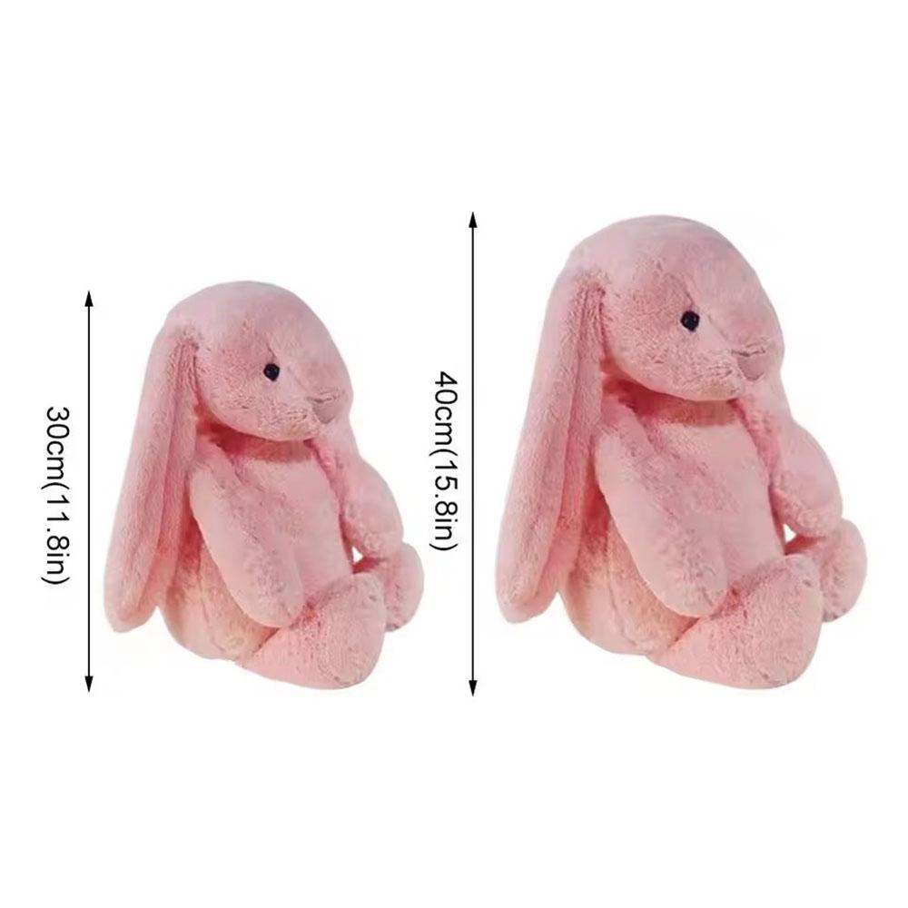 Kawaii Long Ears Bunny Plush Toy Stuffed Rabbit Baby Doll Sleep Companion Cute Hug Pillow Room Decoration Nice Children's Gift
