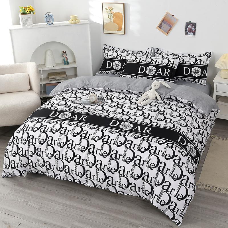 Washed Cotton Skin-Friendly Duvet Cover for Single/Double Bed - Simple & Fresh Design