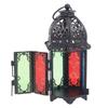 Wind Lamp Wedding Vintage Iron Glass Hanging Candle Lantern Candlestick Home Decor Candle Holders