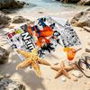 Custom Name Personalized DRAGON BALL Print Beach Towel, for Trip Camping Beach Party Home Decor, Birthday Gift for Family & Friends