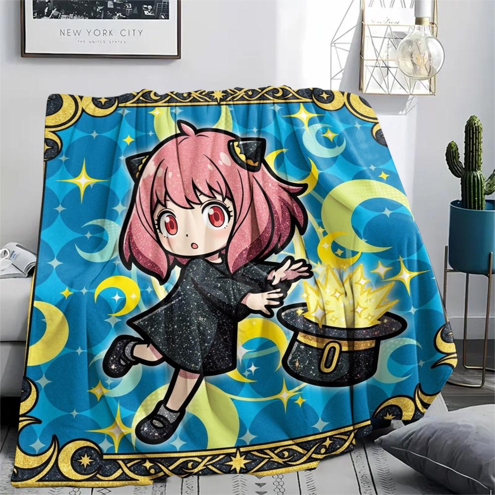 Anya Forger Print Flannel Blanket, Ultra Soft High Quality All Seasons Warm Throw, Home Decor Cozy Blanket, Perfect Christmas Gift