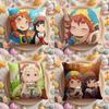 Милая Наволочка для Подушки Hakumei to anime M-Mikochi для Дома и Автомобиля, Многоцелевая, Двусторонняя, Мягкая и Прочная для Повседневного Использования