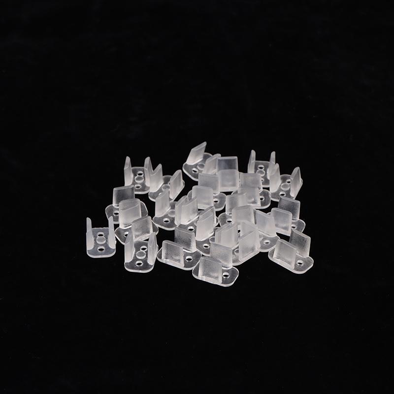 20 шт. неоновых полосок 6X12 мм / 8X16 мм светодиодные крепежные АБС-пластиковые монтажные зажимы светодиодные крепежные АБС-пластиковые монтажные зажимы