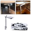 Telescopic Table Leg Stable Support Anti Oxidation Detachable 360 Degree Rotation White RV Removable Table Leg for Yachts