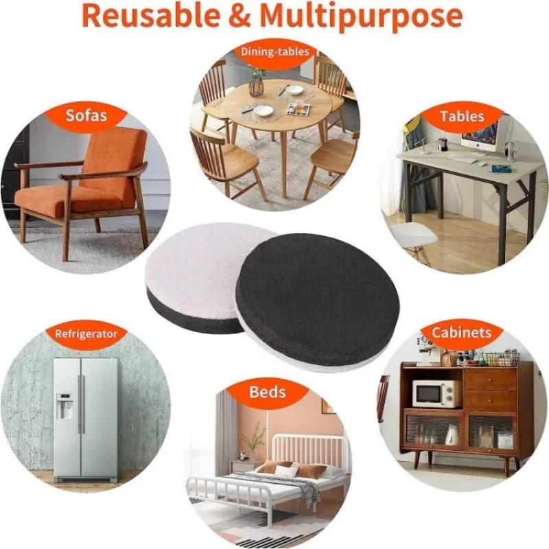4/8/16pcs Thick Felt Furniture Heighten Foot Pads Table Chair Leg Mat Heavy Furniture Non Slip Mats Wood Floor Protectors Pads
