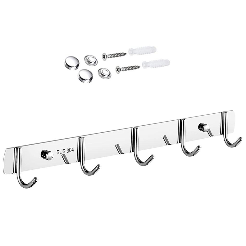 Настенная вешалка с крючками из нержавеющей стали, прочные органайзеры для надежного подвешивания в различных комнатах