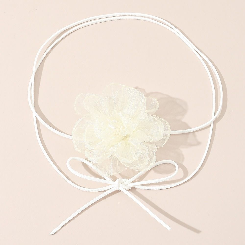 Wax Line Hand-tied Necklaces Y2K Choker fashion Leather wax necklace