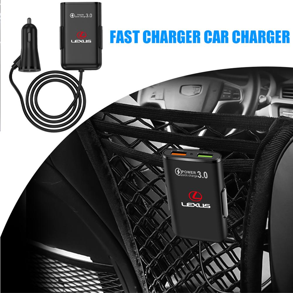 FDM2 Auto Fast Charging Car Charger USB C Phone Charger With Cable For Lexus IS IS250 IS250C IS300 IS300C IS350 IS350C F SPORT RX GX