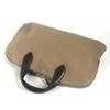 HERMES Edit 42 Tote Bag Business Bag Hand Bag Leather/Canvas Beige/Dark brown