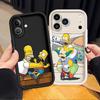 Чехол для телефона для Apple iPhone 17 Pro Max 16e 13 Mini 11 12 16 XR 14 Plus XS Air 15 Симпсоны Гомер Барт