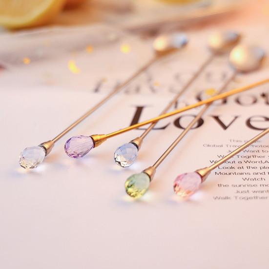 4Pcs Mixing Spoons Polished Surface Food Grade Comfortable Handle Non-sticky Rust-proof Stirring Bright Finish Stainless