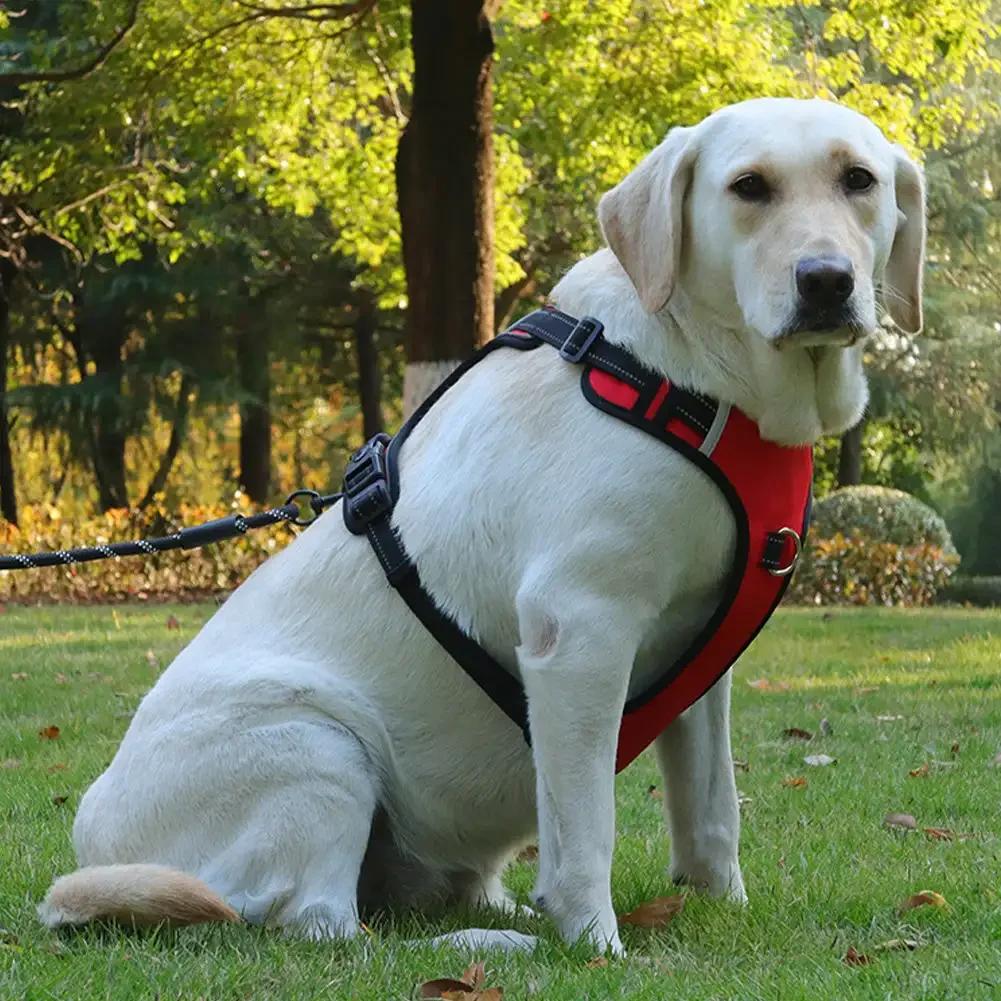 1Pc Pet Dog Harness Reflective Safety Harness Chest Strap Collar for Medium Large Dog French Bulldog Pug Bulldog Pet Products