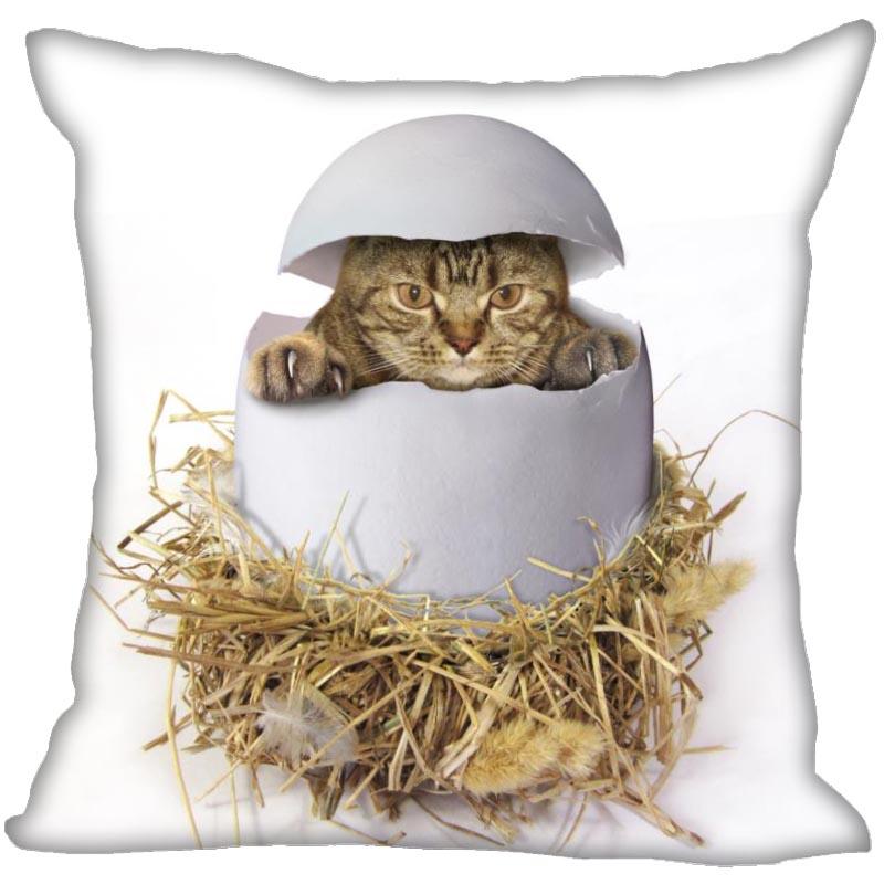 Спальня Домашний Офис Декор Наволочка Квадратная Забавный Кот Животное