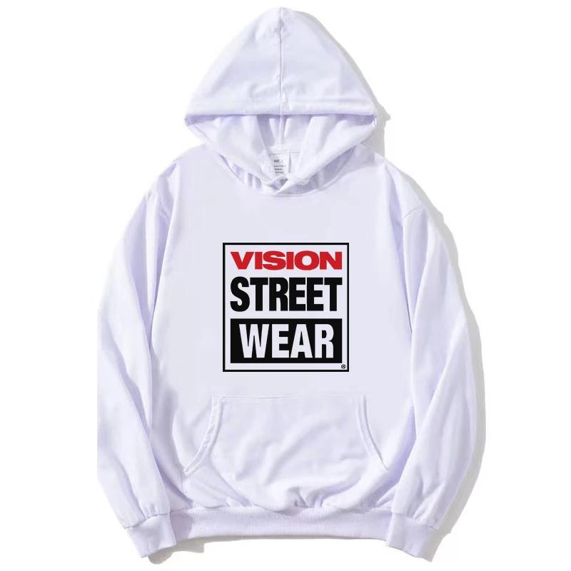 New Women Unisex Vision Street Wear Letter Printing Hoodies Long Sleeve Pullovers Vintage Autunm Winter Casual Fashion Sweatshirt