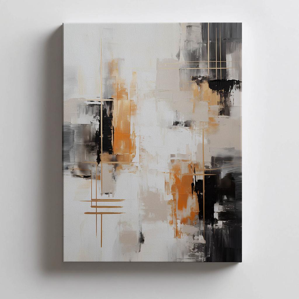 Industrialna Abstrakcja Industrialna Abstrakcja, 30X40 Cm, Bez Ramy, Płótno Premium Na Blejtramie