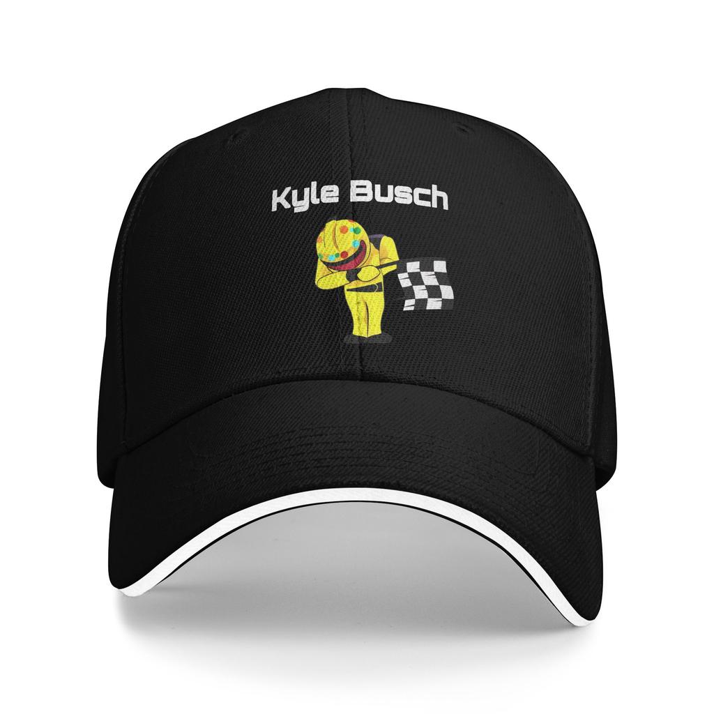 Number Kyle Busch Rip Baseball Caps Casual Sandwich Hats for Unisex Women Polyester Sun Hat Outdoor