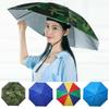 Portable Rain Umbrella Hat Foldable Outdoor Sun Shade Waterproof Camping Fishing Hiking Umbrella Headwear Cap Beach Head Hats