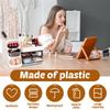 Drawer Makeup Storage Box Plastic Skincare Display Case Large Capacity Dressing Table Desktop Organizer Holder Stationery Box