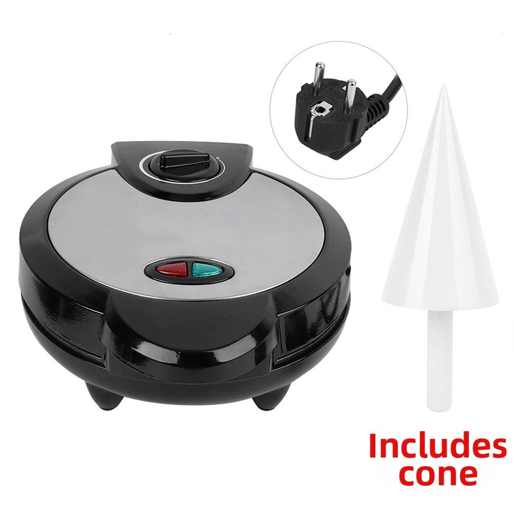 Вафельница 1200 Вт, двусторонний нагрев, для приготовления блинов, яичных рулетов, рожков для мороженого, спринг-роллов, кухонная посуда, запчасти