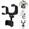 Car Rearview Mirror Mount Phone Stand Universal 360 Degree Hanging Smartphone Holder Phone Clip Bracket