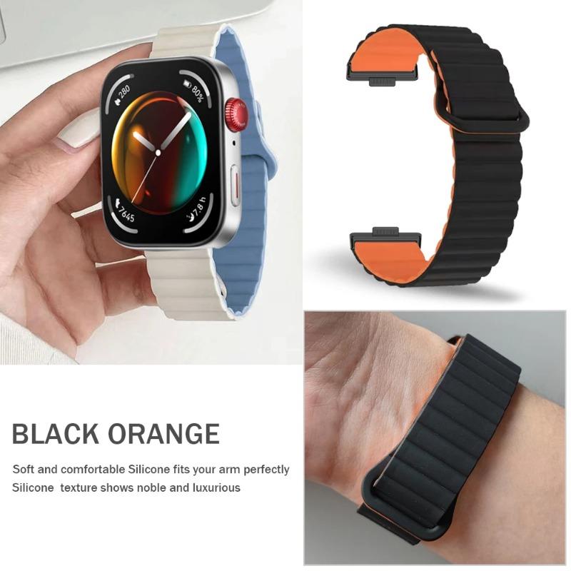 Силиконовый спортивный ремешок для Huawei Watch Fit 4 Fit 4Pro Fit 3 Магнитный браслет-петля для Huawei Watch Fit3 Умные часы Браслет на запястье