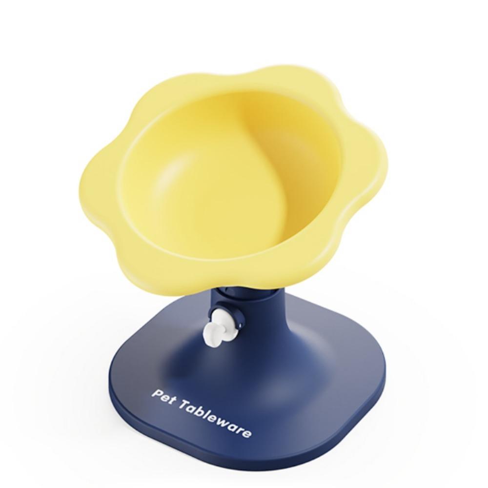 Creative Pet High Footed Bowl Adjustable Height Angle Non-Slip Cat Food Water Bowl Cartoon Cute Pet Water Feeder Container