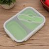 2PCS Silicone Collapsible Lunch Box 1000ml Portable Storage Bowl  For Outdoor Travel