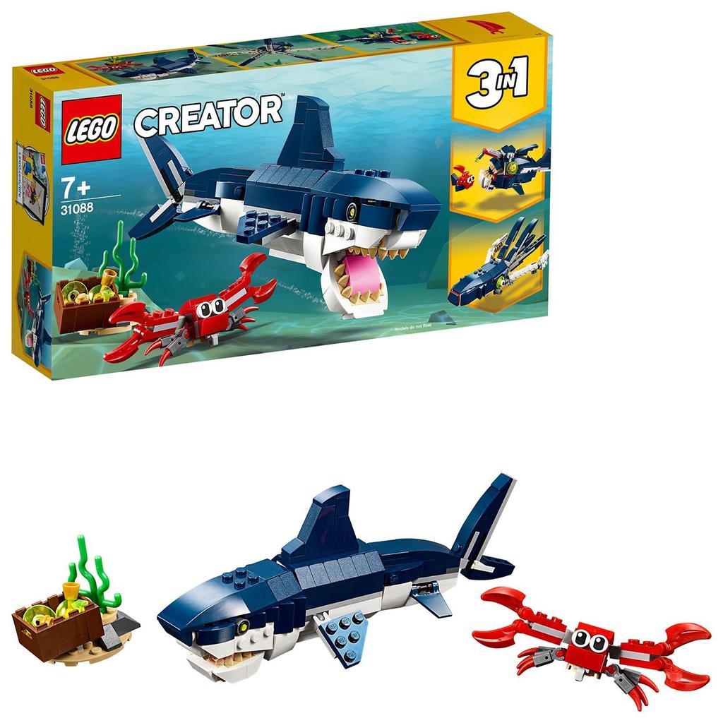 LEGO Creator Expert Deep Sea Creatures Toy Present Birthday Block Christmas Boys Girls Children 7 Years Old 8 Years Old 9 Years Old Elementary School
