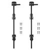 12 Inch Fence Gate Latch Metal Cane Bolt Gate Drop Rod Weatherproof Gate Locks Kit for Wooden Fences Single or Double Gates