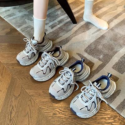 Женские осенние кроссовки 2025 года: Дышащие, Сетчатые, На толстой подошве, Спортивные, Универсальные, Повседневные кроссовки для бега