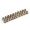 20Pcs M8 13mm Zinc Alloy Hex Drive Head Furniture Nuts Threaded for Wood Insert