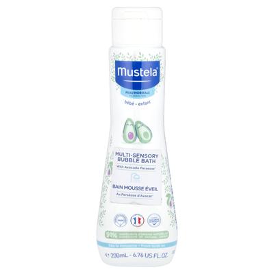 Mustela, Baby, сенсорно-богатая пена для ванны, с авокадо, для нормальной кожи, 6,76 жидких унций (200 мл)