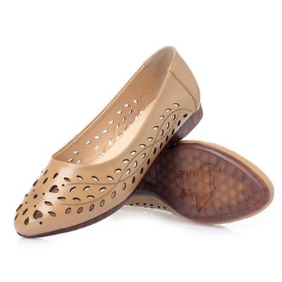 Женские сандалии на плоской подошве, весенняя женская обувь из натуральной кожи на плоской подошве, лоферы, обувь для мам, повседневная дышащая обувь с мягкой подошвой